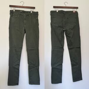 Adriano Goldschmied Green "The Prima" Mid Rise Cigarette Pants